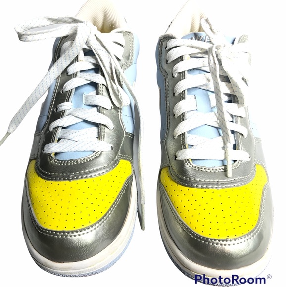 NIKE 316203-411 2007 Silver,Sky Blue, Yellow & White, Size 6Y - Picture 2 of 7